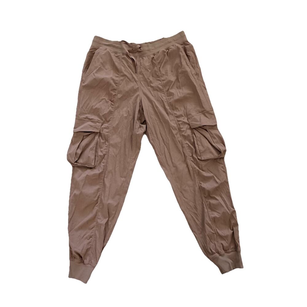 Lululemon Dance Studio Relaxed Fit Mid Rise Cargo Jogger Pants L Taupetastic